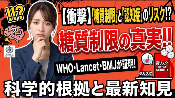 高齢者糖尿血糖値を下げるだけでは危ない？高齢者糖尿病における「糖質制限」と「認知症発症リスク」の真実病における糖質制限と認知症リスク