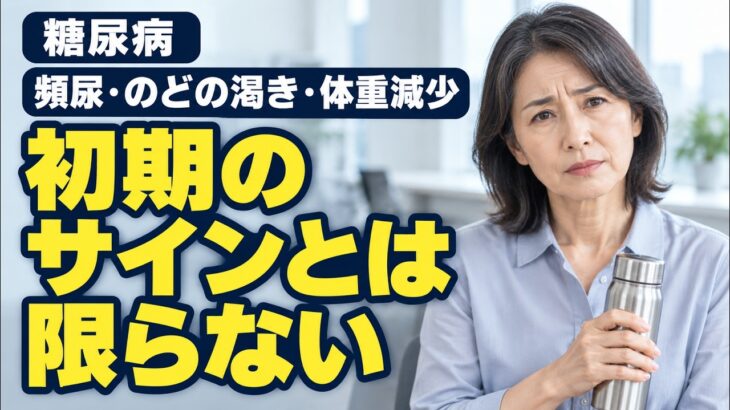 糖尿病の初期症状？症状が起こる理由と、ほかの原因、血糖検査をいつ・どこで受けるか