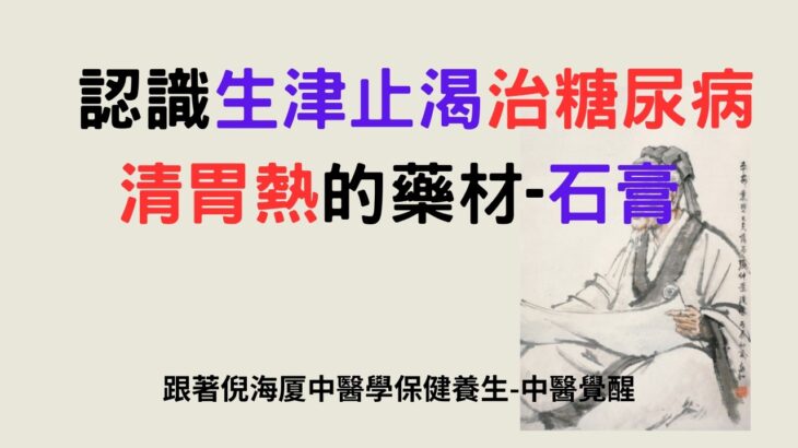 認識生津止渴/治糖尿病/清胃熱的藥材-石膏 跟著倪海厦中醫學保健養生-中醫覺醒