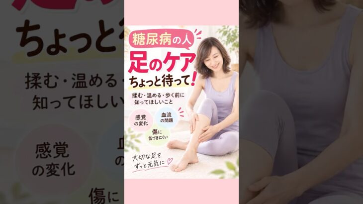 その足、揉む前に見て！👀 糖尿病と足ケアの大切な話