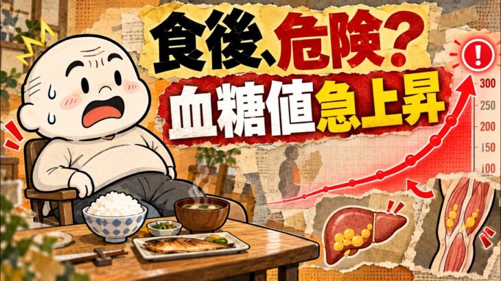 【糖尿病予防】食後の「座りっぱなし」に注意！血糖値と第三の脂肪・筋肉の意外な関係