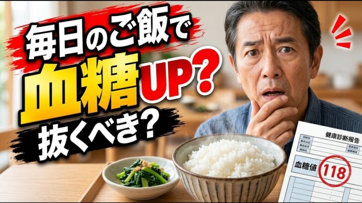 【健康】【糖尿病の予防】 血糖値が「高め」と言われたら｜ご飯を抜く前に知ってほしいこと